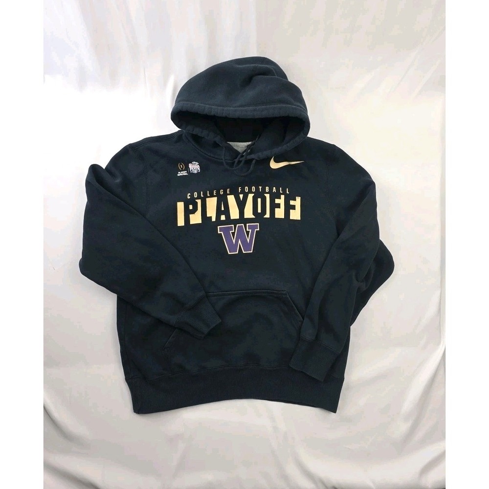 Washington Huskies Nike Hoodie Mens Large Peach Bowl Navy Blue Football Playoff